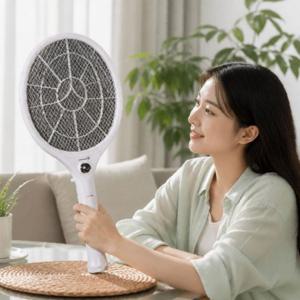 전기 모기채 220V 충전식 파리 퇴치기 가정용 야외