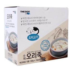 [더독] 수제간식 오리죽 150g 1Box(10개입)
