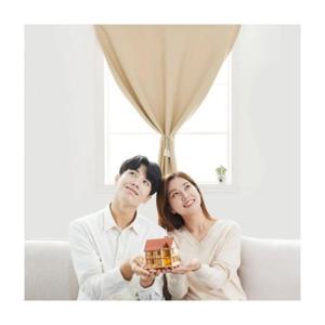 루미나D 암막 셀프 커튼 패브릭 붙이는 가림막 커텐 1.5x2m