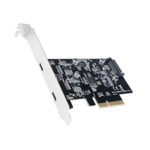 USB 3.1 GEN2 2포트 PCIe 카드 10Gbps 보호 회로 내장 스마트폰 충전 메모리 외장하드 연결