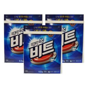 대용량 생활세탁용 지함포장 분말세제 3개입