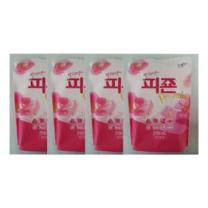 대용량 섬유유연제 리필 2100ml 4개 세트