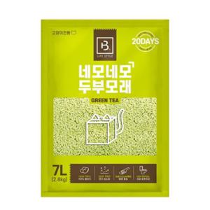 브리더랩 네모네모 두부모래 가는입자 녹차 7L X6개