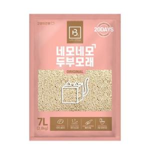 브리더랩 네모네모 두부모래 가는입자 오리지널 7L X 6개