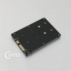 Coms SATA 컨버터(Msata to SATA) 케이스형 Black