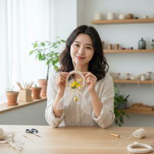 사계절 활용 만능 인테리어 소품 마크라메 기본 도어벨 만들기 DIY