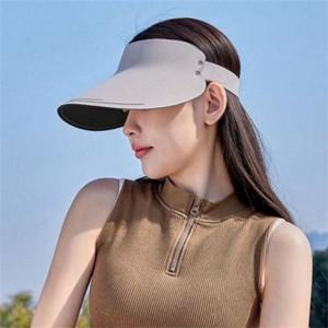 초경량 여성 썬 캡 와이드 썬바이저 자외선 차단 아웃도어