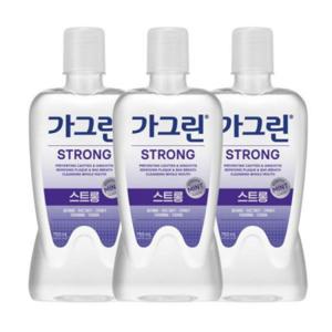 가그린 스트롱 구강청결제 750ml x 3개+100ml