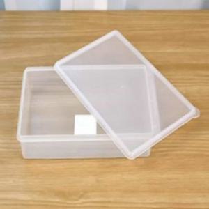 보존식용기 외피 대형 27x20cm 사각밀폐 식자재 과일보관용기