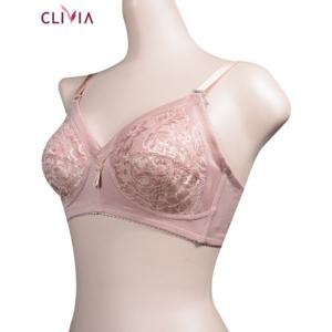 혜명잡화몰 (크리비아)(BR2000)바디업 체형보정 풀컵 홑겹 파워네트 C컵 브라 노와이어브라 여성브라탑 노