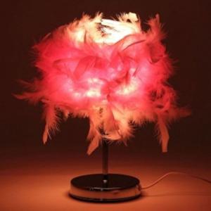 수면등 이카루스 깔끔한 깃털 무드등 핑크 USB LED 인테리어스탠드
