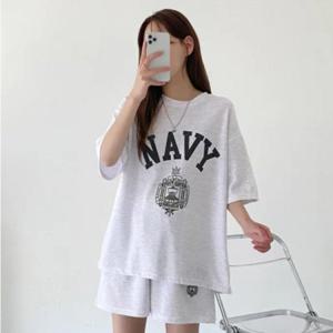소재 부드러운 여성 반팔 셋트 트레이닝복 데일리 캠핑옷 캐주얼셋트 편한