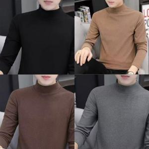 남자 기모반목티셔츠 스판소재 반목 폴라 데일리 베이직 티셔츠 사무실 현장근무복 아웃도어