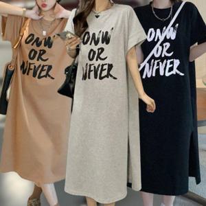 반팔 박스 원피스 긴 롱 여름 데일리 여성