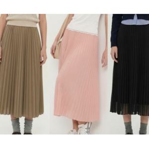 여성치마 쉬폰 주름 스커트 롱치마 ST7238