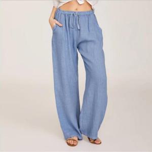 코람 여름 와이드 마바지 SD250433 나팔 나팔바지 여성 데님 바지 팬츠 레깅스 와이드 나팔 밴딩 밴딩팬츠