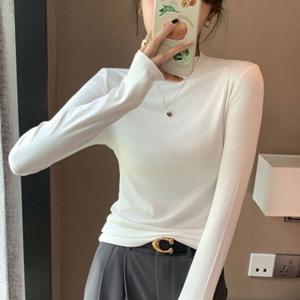 여성 모달티셔츠 레이어드 긴팔 여성맨투맨티셔츠 간절기 여성겨울티셔츠
