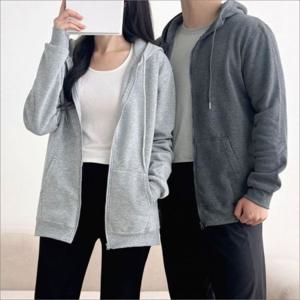 후드 남녀 남녀공용 3색 커플 루즈핏 후디 집업 기모안감 얇은 후드집업