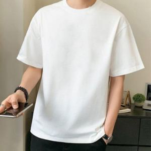베이직 면 100 무지 반팔 티셔츠 J 페미닌룩 데일리룩 데이트룩 캐주얼룩 여성 의류