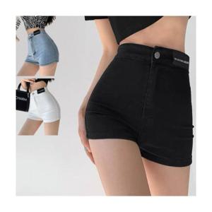 루미나D 여자 타이트 청반바지 데님 슬림 핫팬츠 하이웨스트