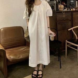 편하게 입기좋은 데일리 볼륨 일자핏 데일리 롱원피스