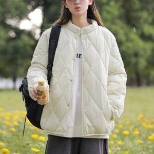 여성 깔끔 퀄팅 디자인 데일리 간편 외출 패딩 점퍼 항공 잠바 여자 겨울 등산복 봄가을