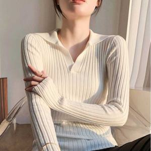 티셔츠예쁜 검은색티셔츠 여자 긴팔이너티검정니트티 블랙라운드티