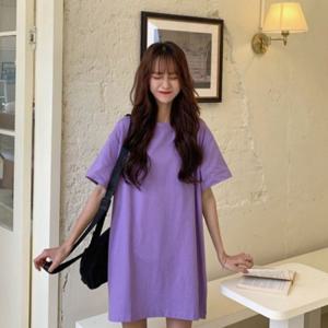 박스 여자반팔티셔츠 여자반팔면티 여성 여자반팔티 레이어드티셔츠 반팔티