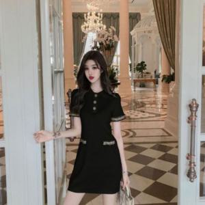 원피스 숏 미니 큐티 여름 2컬러 여자 봄 랩 하객룩 데일리 여성