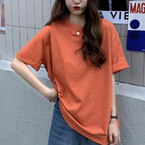 여자라운드티 브이넥반팔티 여성면티 여성 여성여름티셔츠 여자티셔츠