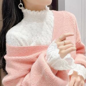 여성셔츠 여성긴팔블라우스 겨울용 여자블라우스 기모레이스 VNG
