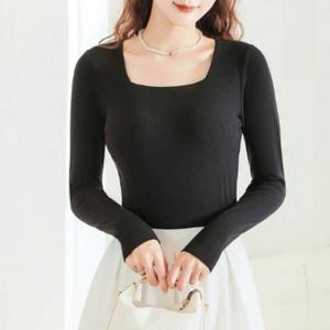 가을긴팔티 여성오버핏긴팔티 가을티셔츠 여성 레이어드티 여자티셔츠 내장