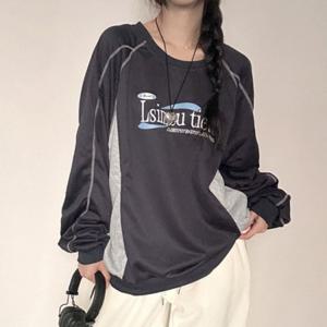 어린이티셔츠 맨투맨 커플 단가라티셔츠 레이스나시 스퀘어넥티