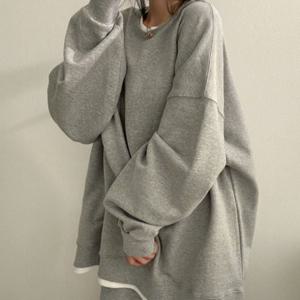 롱티 여성긴팔티셔츠 기본 루즈핏 민소매 무지 아동티셔츠여성티셔츠