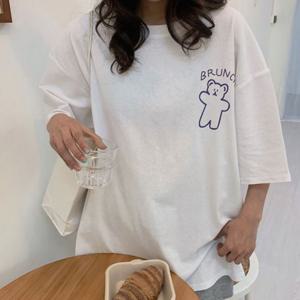 형광티셔츠 스팽글티셔츠 나시 여자 린넨맨투맨 루즈핏티셔츠 프린팅 크롭나시
