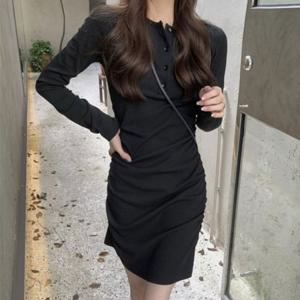 골지 버튼 홀복 돌잔치원피스 브라이덜샤워원피스 좋은 하객룩원피스