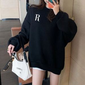 여자오버핏후드티 가을맨투맨 여성긴팔면티 가오리티셔츠 여성맨투맨티