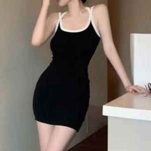 글램룩 라운지웨어 나시드레스 미니 원피스 나시원피스 클럽룩 슬림핏
