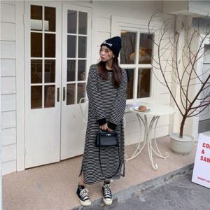 겨울원피스 롱원피스 가을원피스 여성 빅사이즈 피치기모 기모원피스 임산부