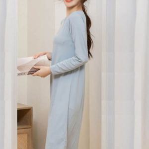 원피스 캡내장원피스 편한 착용 여성 여행원피스 홈드레스 카페원피스