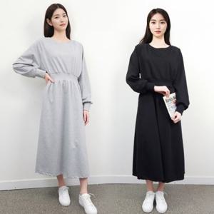 루즈핏 원피스 맨투맨 긴팔 롱 여름 쉬폰 미니 간절기 여성 니트 빅사이즈