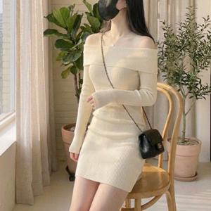 오프숄더 미니원피스 원피스 롱원피스 오피스룩원피스 DA-1006423