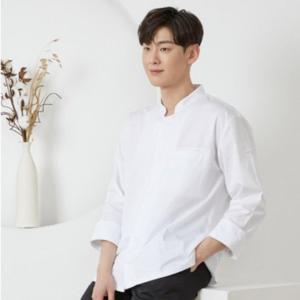 3색 1개 셔츠형조리복 요리복 주방복 일식가운 일식복 주방유니폼 히든스냅 상의