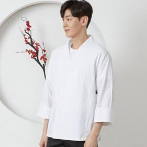 3색 1개 긴팔 주방복 조리복 조리사복 일식복 일식가운 주방가운 히든스냅 횟집
