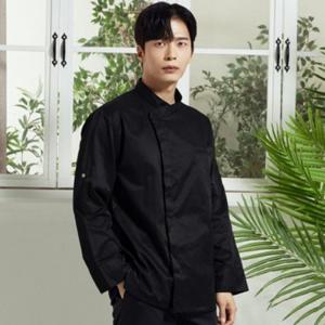 블랙 하프 크로스넥 요리복 쉐프복 조리복 요리사 주방유니폼 일식복 쉐프웨어