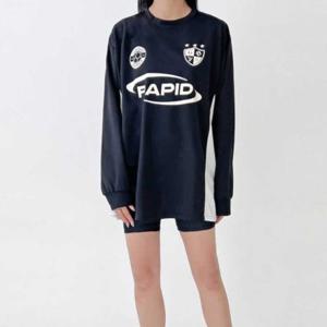 크롭탑 스포츠 여성긴팔티셔츠 여성티셔츠 맨투맨 여자롱티셔츠 유니폼 오버핏