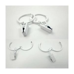 루미나D 커튼 고리 오픈형 집게 내경 32mm 20pcs 링 부자재