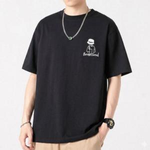 상의 남성 귀여운 캐릭터 디자인 라운드넥 순면 반팔 남성티셔츠