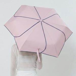 HICKIES 6장 꽃잎 Lily 디자인 자외선차단 초경량 암막 3단 접이식 양우산