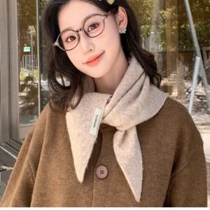 울머플러 6컬러 울 100 삼각 쁘띠스카프 가을 겨울 쁘띠목도리